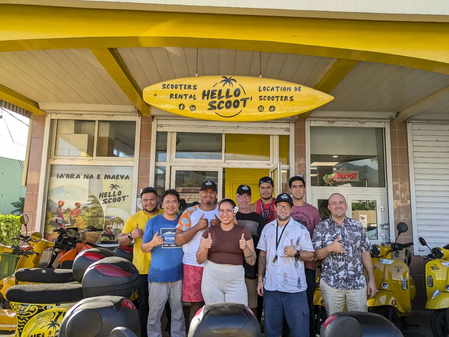 équipe Hello scoot