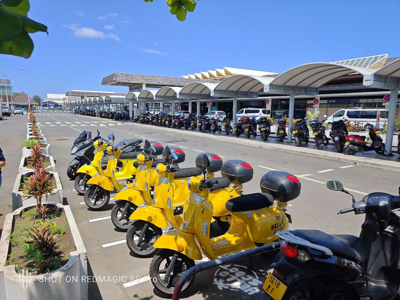 Two-seater electric scooter Tahiti Faa’a Airport